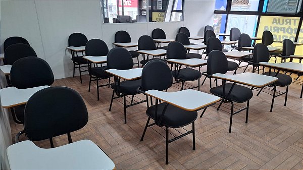 Lote 50 Carteiras Universitárias executivas Pranchetão