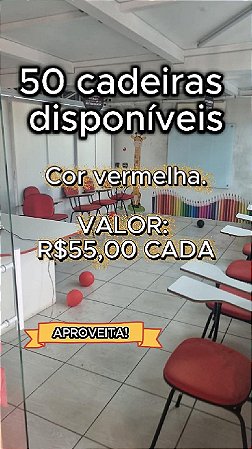 50 Cadeiras Universitárias Bom Estado.