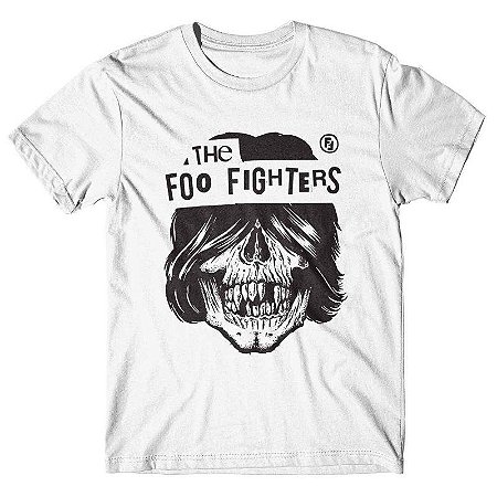 Camiseta Foo Fighters Skull - Branca