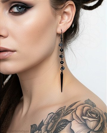 BRINCO OBSIDIANA BLACK SPIKE - AC333