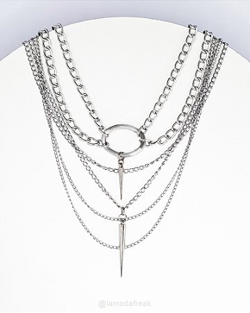 COLAR DISTORTUS SPIKES - AC366