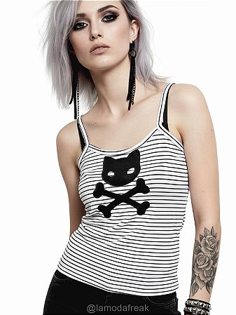 REGATINHA GATO CAVEIRA LISTRADA - COLEÇÃO AMOR E ATITUDE - BP003