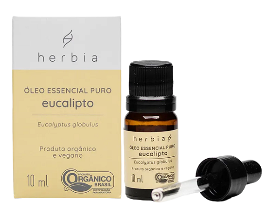 Herbia Óleo Essencial de Eucalipto Glóbulos Orgânico 10ml