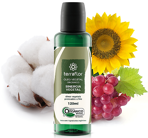 Terra Flor Sinergia Vegetal Orgânica com Óleos Vegetais 120ml