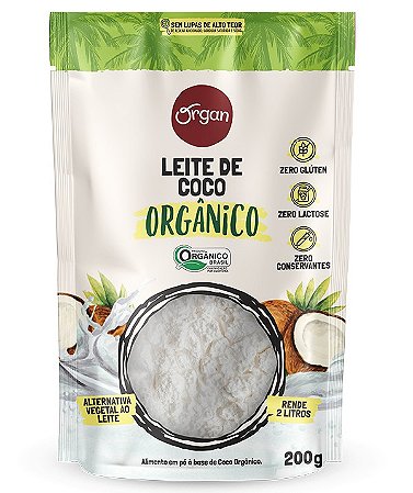 Organ Leite de Coco em Pó Orgânico 200g