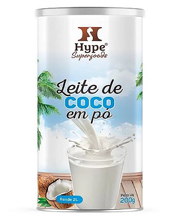 Hype Leite de Coco em Pó Puro Lata 200g
