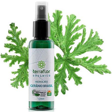 Terra Flor Hidrolato de Gerânio Brasil Orgânico 120ml