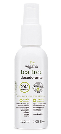 WNF Vegana Desodorante Natural Tea Tree, Alecrim, Lavanda e Lemongrass 120ml
