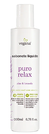 WNF Vegana Sabonete Líquido Corporal Puro Relax 200ml