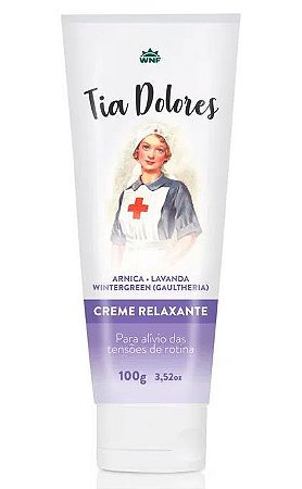 WNF Creme Relaxante Tia Dolores com Arnica, Lavanda e Wintergreen 100g