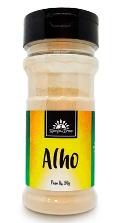 Kampo de Ervas Alho em Pó Condimento Puro 50g