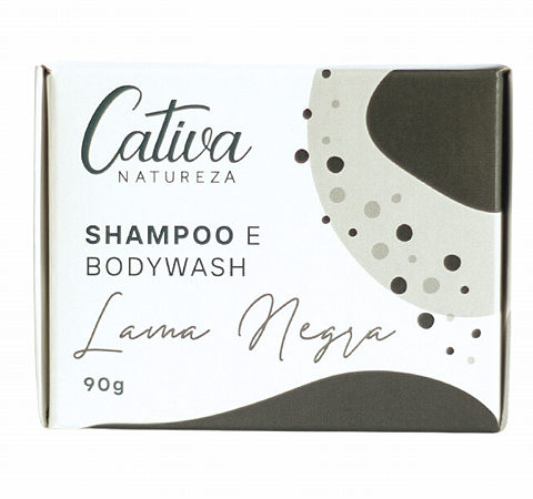 Cativa Natureza Shampoo e Bodywash Lama Negra 90g