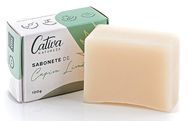 Cativa Natureza Sabonete em Barra Capim Limão 100g