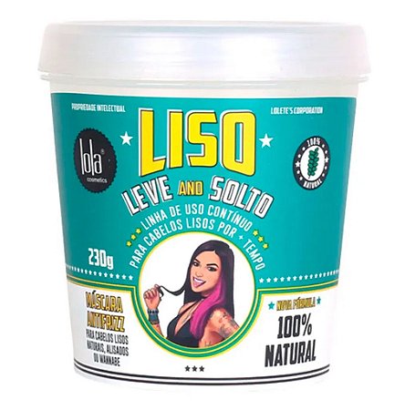 Lola Liso, Leve and Solto Máscara Capilar Antifrizz 230g