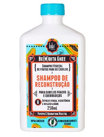 Lola Be(m)dita Ghee Shampoo de Reconstrução Papaya e Queratina Vegetal 250ml