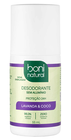 Boni Natural Desodorante Lavanda e Coco Roll-on 55ml