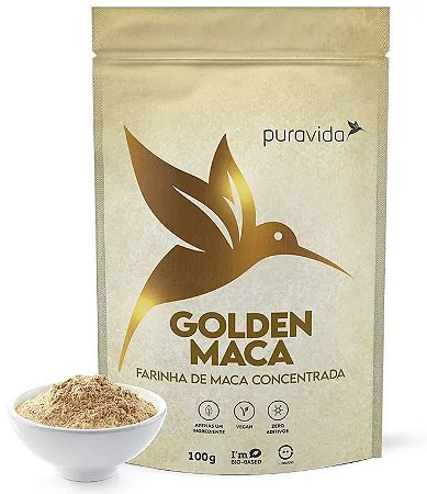 Puravida Golden Maca - Farinha de Maca Peruana Concentrada 100g