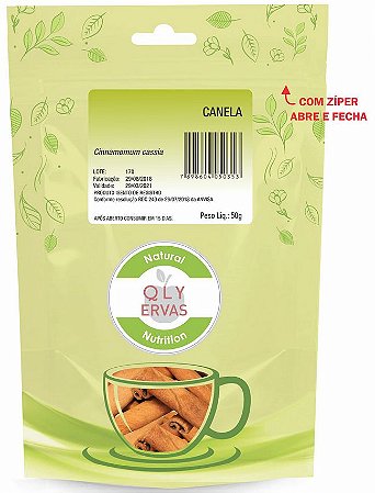 QLY Ervas Canela Java em Pau AA 6cm 50g