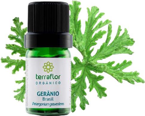 Terra Flor Óleo Essencial de Gerânio Brasil Orgânico 5ml