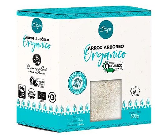 Organ Arroz Arbóreo Orgânico 500g