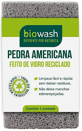 Biowash Pedra Americana Ecológica Para Limpeza 1un