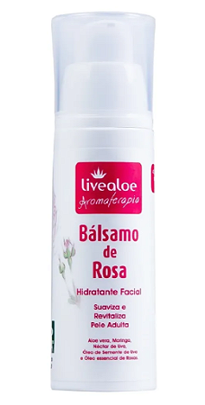 Livealoe Bálsamo de Rosa Hidratante Facial 30g