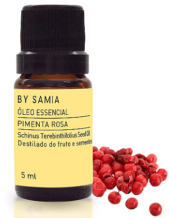 By Samia Óleo Essencial de Pimenta Rosa 5ml