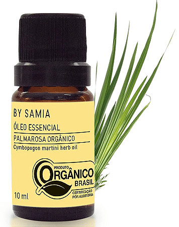 By Samia Óleo Essencial de Palmarosa Orgânico 10ml