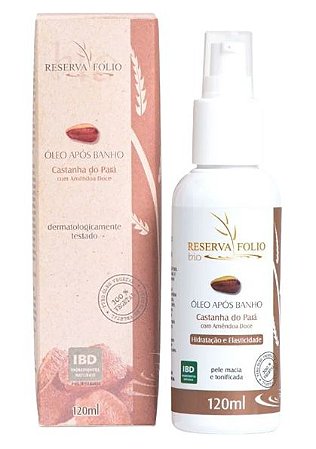 Reserva Folio Óleo após Banho e Massagem Castanha do Pará com Amêndoa Doce 120ml