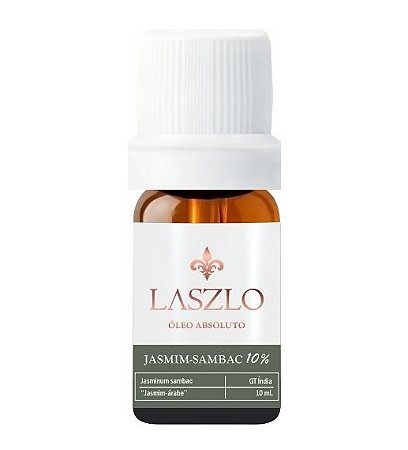 Laszlo Óleo Absoluto de Jasmim Sambac Diluído 10% GT Índia 10ml