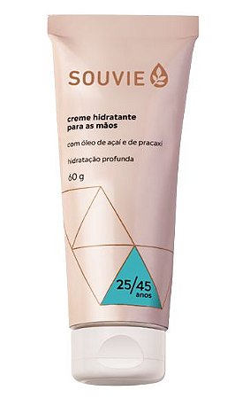 Souvie 25-45 Creme Hidratante Para as Mãos Orgânico com Açaí e Pracaxi 60g