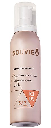 Souvie Kids Creme Para Pentear Orgânico com Extratos de Mel e Maçã 150ml