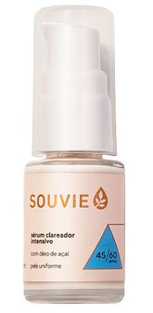 Souvie 45-60 Sérum Facial Clareador Intensivo Orgânico com Açaí 14ml