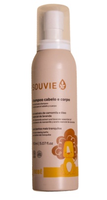 Souvie Bebê Shampoo Cabelo e Corpo Orgânico 150ml