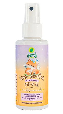 Verdi Natural Óleo Vegetal Infantil Multifuncional com Lavanda e Amêndoa Doce 120ml