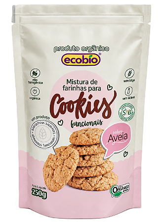 Ecobio Mistura de Farinhas Para Cookies Orgânica Sabor Aveia 250g