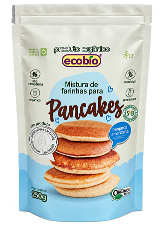 Ecobio Mistura de Farinhas Para Pancakes (Panqueca Americana) Orgânica 250g
