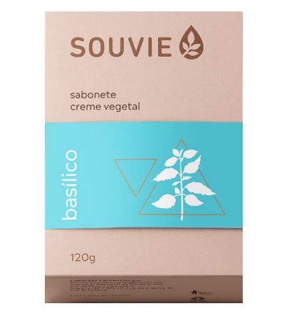 Souvie Sabonete Creme Vegetal Basílico Orgânico 120g