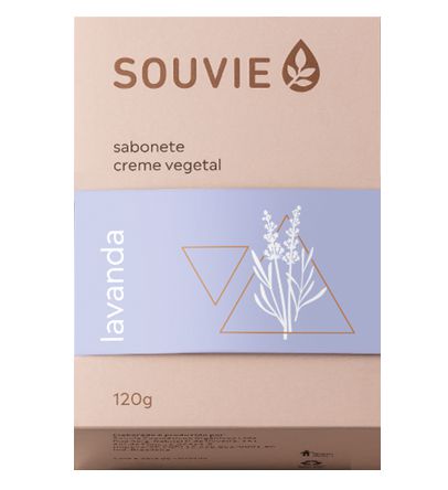 Souvie Sabonete Creme Vegetal Lavanda Orgânico 120g