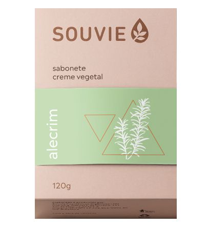 Souvie Sabonete Creme Vegetal Alecrim Orgânico 120g