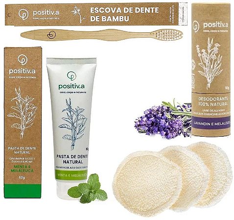 Positiv.a Kit Pasta de Dente + Escova de Dente + Desodorante - Beleza do  Campo | Produtos Naturais, Orgânicos e Veganos
