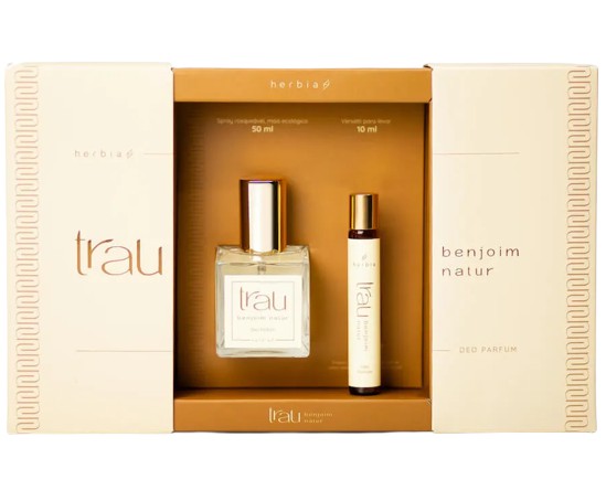Herbia Deo Parfum - Perfume Trau Benjoim Natur - Spray + Roll-on