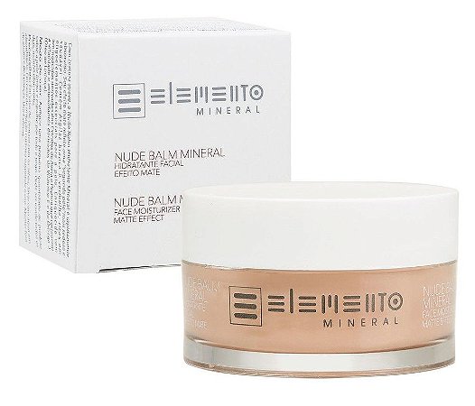 Elemento Mineral Nude Balm Hidratante Facial Efeito Mate 50g