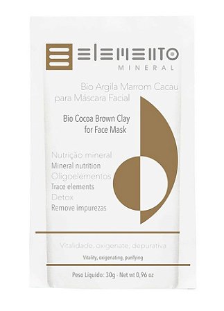 Elemento Mineral Bio Argila Marrom Cacau 30g