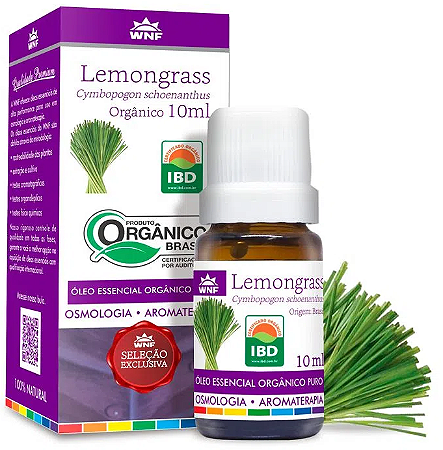 WNF Óleo Essencial de Lemongrass / Capim Limão Orgânico
