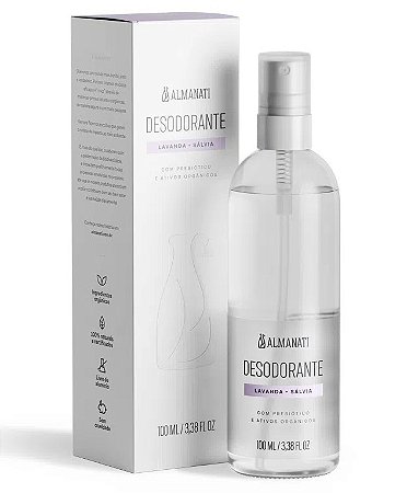 Almanati Desodorante Natural Lavanda e Sálvia Spray 100ml