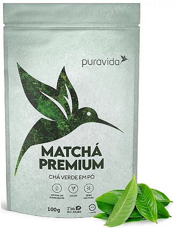 Puravida Matchá Premium - Chá Verde em Pó 100g