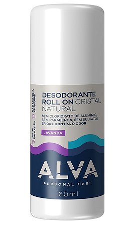 Alva Desodorante Roll-on Cristal Natural Lavanda 60ml