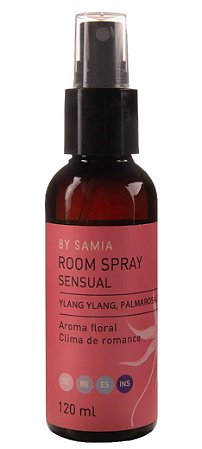 By Samia Sensual Room Spray com Ylang Ylang e Palmarosa 120ml