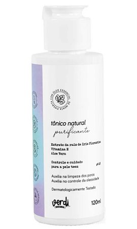 Verdi Natural Tônico Facial Purificante Pele Oleosa 120ml